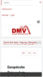 Mobile Screenshot of dmv-ev.de
