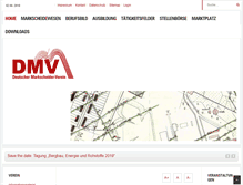 Tablet Screenshot of dmv-ev.de